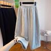 Premium Velvet Wide-Leg Cropped Pants for Women - Autumn/Winter 2026 New, Loose, Versatile, and Trendy