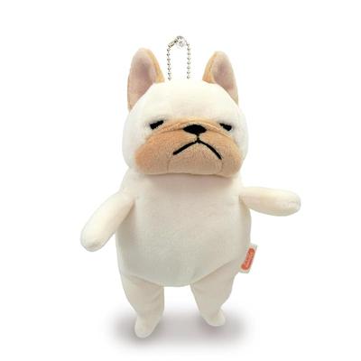 Shinada Global Mochi Series Mochiburu Cream (mini) 7 X 5 X 14cm Plush Bulldog Animal MOBU-0088CR