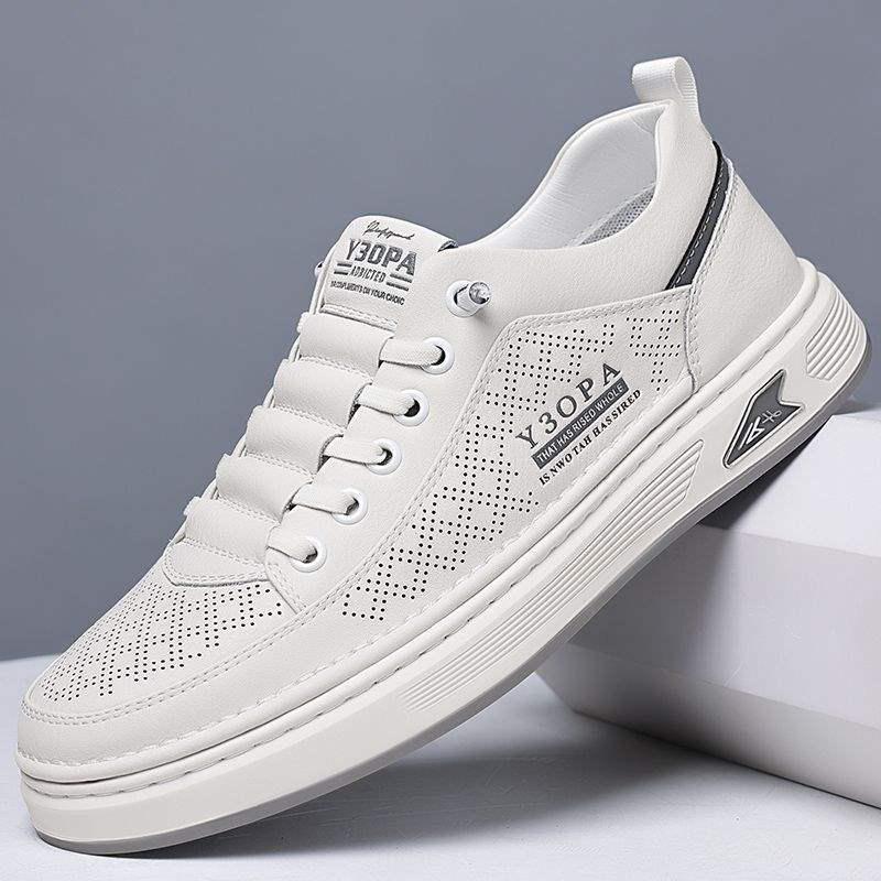 2025 Men's Summer Soft Leather Slip-On Sneakers: Breathable & Casual