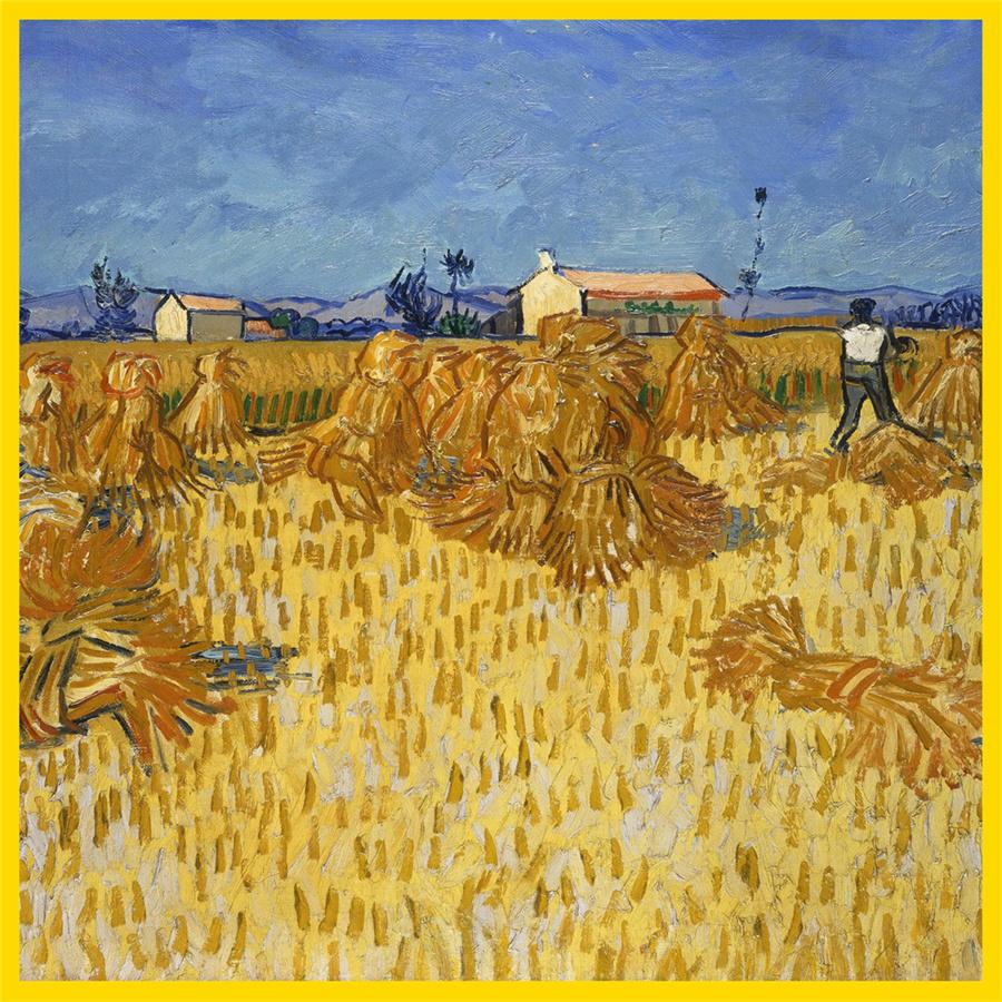 Silk Scarf Women Paintings Series Square Scarves Head Echarpes Silk Foulards Femme Wraps Beach Shawls Bandana Lady Hijabs 90CM