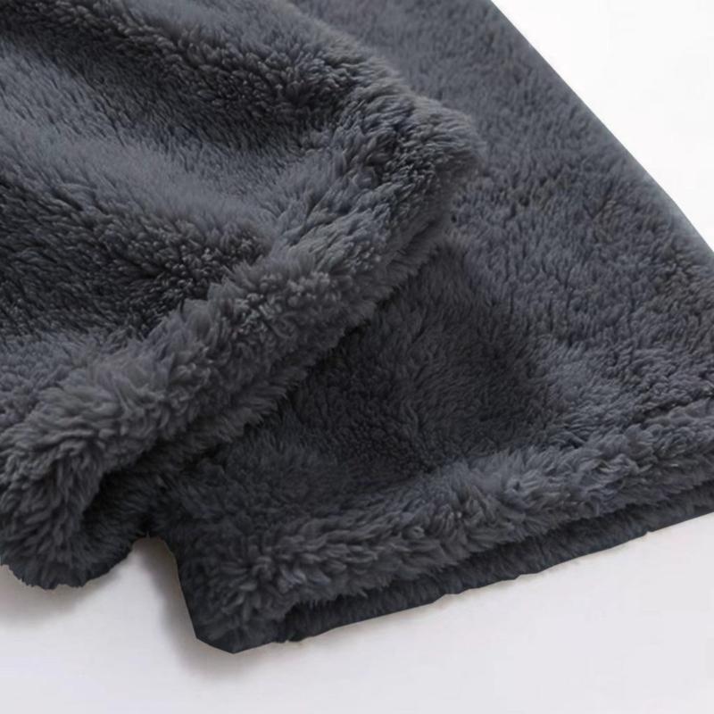 Men's Loose Flannel Loungewear Set, Comfortable