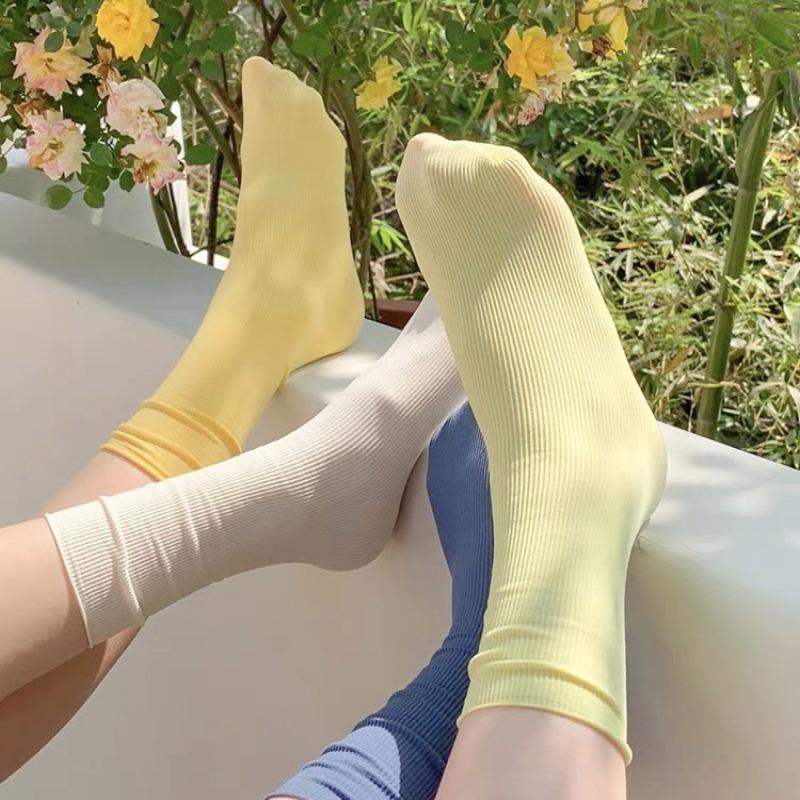 Socks, Breathable Socks, Bingbing Dui Postpartum Socks, Sweat-absorbing Mid-calf Socks, Thin Summer Anti-odor Socks