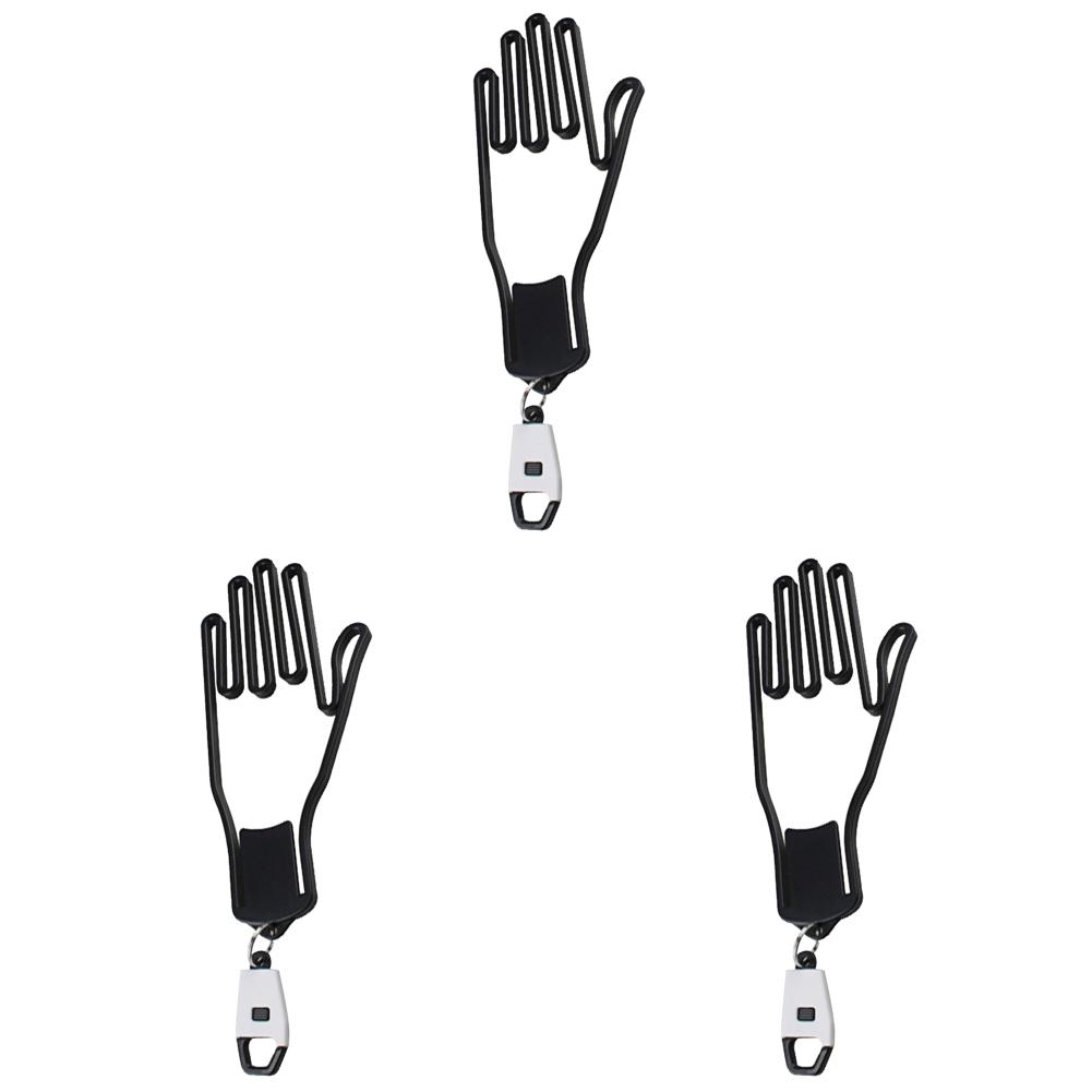 1-3PCS Portable Plastic Gloves Hanger Golf Gloves Supports with Key Chain Gloves Display Stand Gloves Stretcher Stand