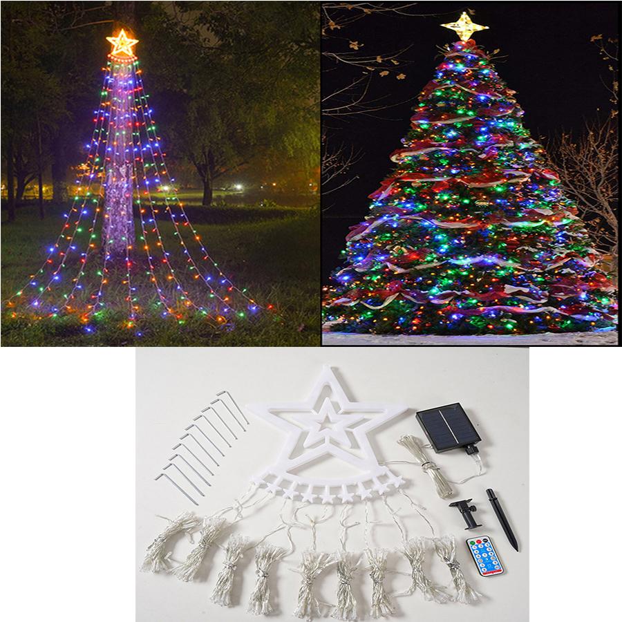 3.5M IP65 LED 8 Kinds Style Star Waterfall Christmas Tree Lights Remote Control