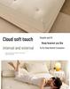 Washed Cotton Quilted Fitted Sheet - Solid Color, Full Wrap, Protective Cover for Home & Dormitory