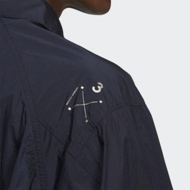 Men's Adidas Shirts Men's Ink Blue Lapel Moderate Other
