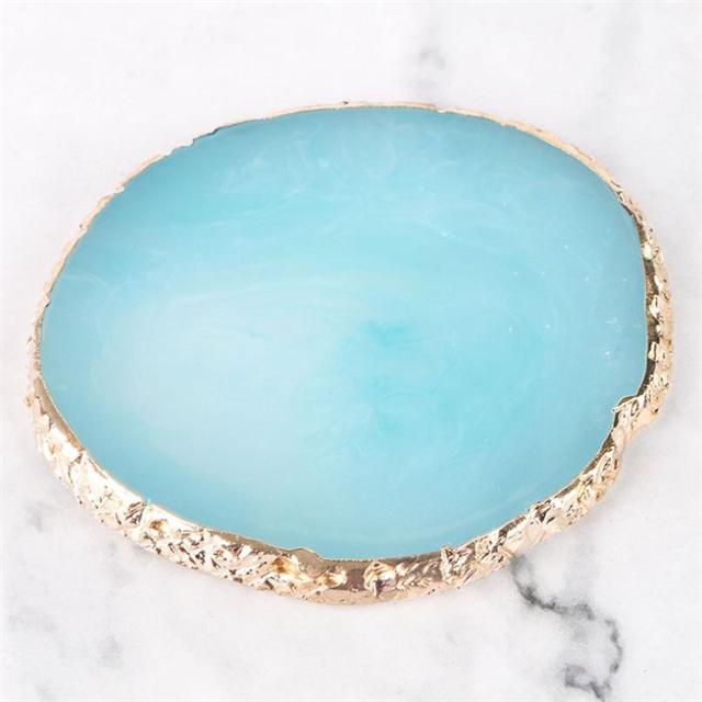 1ks kulatý pryskyřičný achát Paletka na nehty Paletka na falešné nehty Tipy pro míchání barev Paletka na kreslení gel Polish Display Polička Manikúra