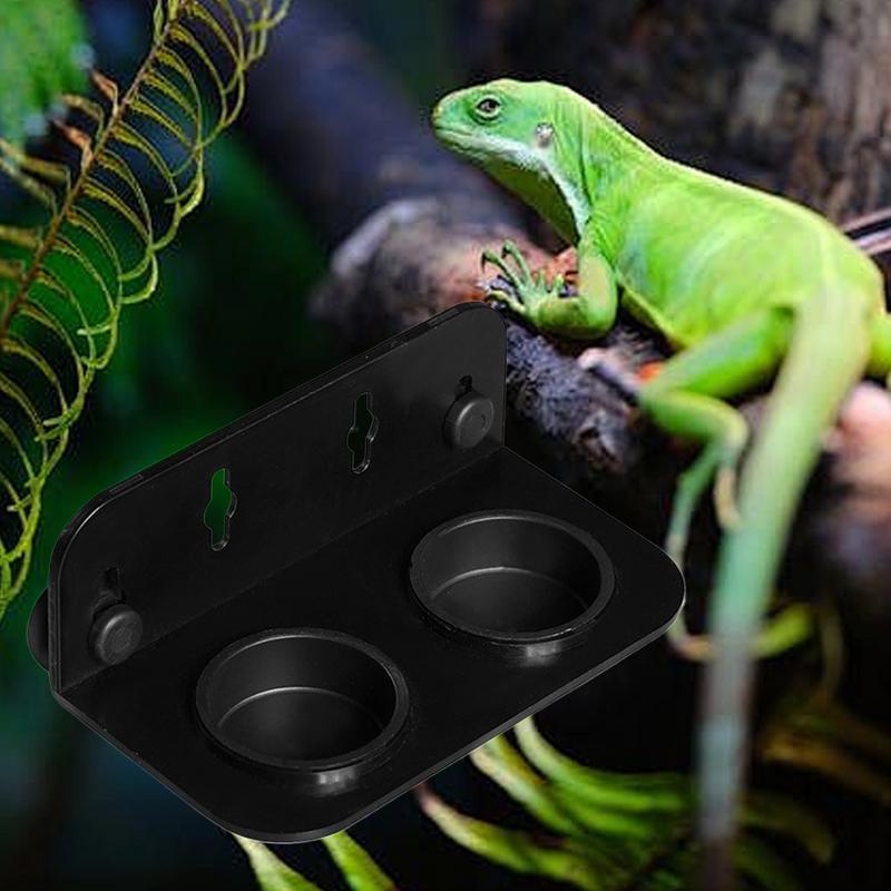Food Dish For Reptiles Suction Cup Gecko Water Dish Lightweight Portable Reptile Feeder Bowl For Bearded Dragons Snake Frog