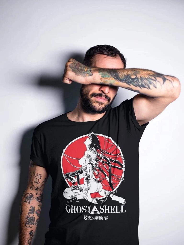 Ghost in The Shell _, Motoko Kusana, Aesthetics, Anime, Japanese Movie, Men's and Women's Summer Cotton Loose Casual T-shirt