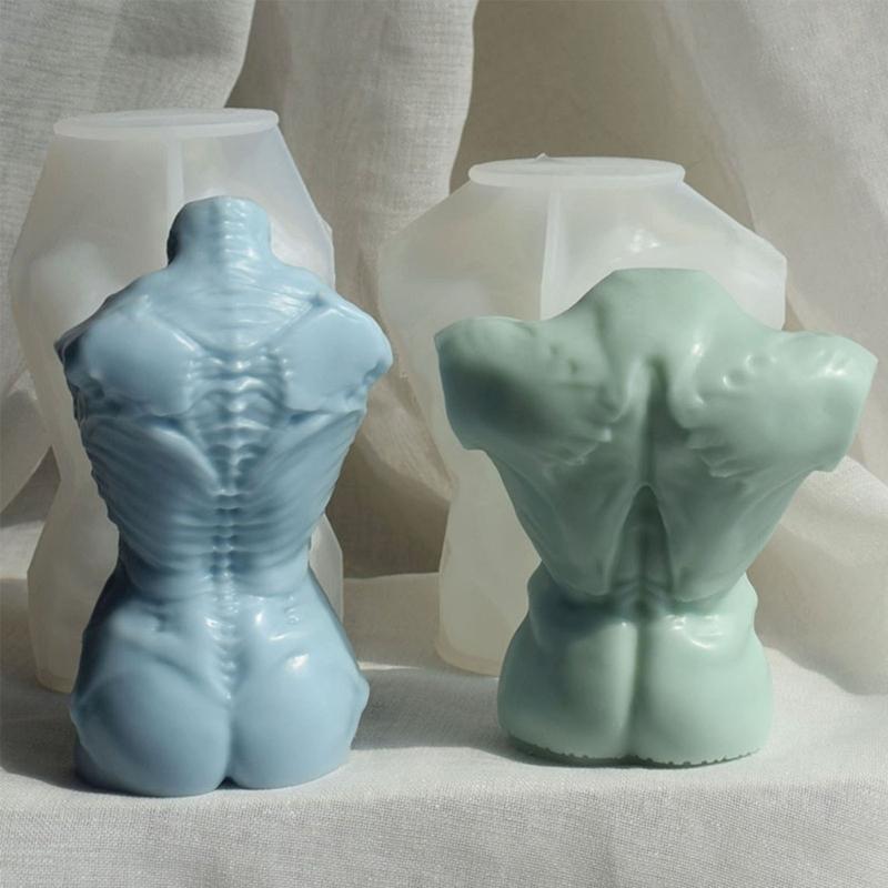 Non-stick Human Body Resin Mold Hand-made Scented Candle Silicone Mold DIY Soap Plasters Crafts Ornaments Tool Nonstick