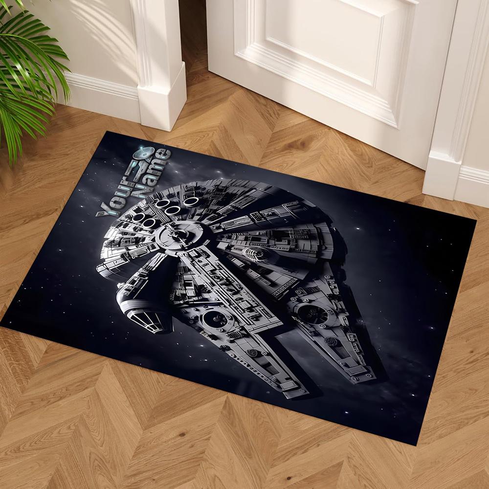 Star Wars Personalized Name Carpet Perfect for Outdoor Foyer Dining Room Decorate room Antislip Carpet Decorate Offices Birthday/Christmas Gift