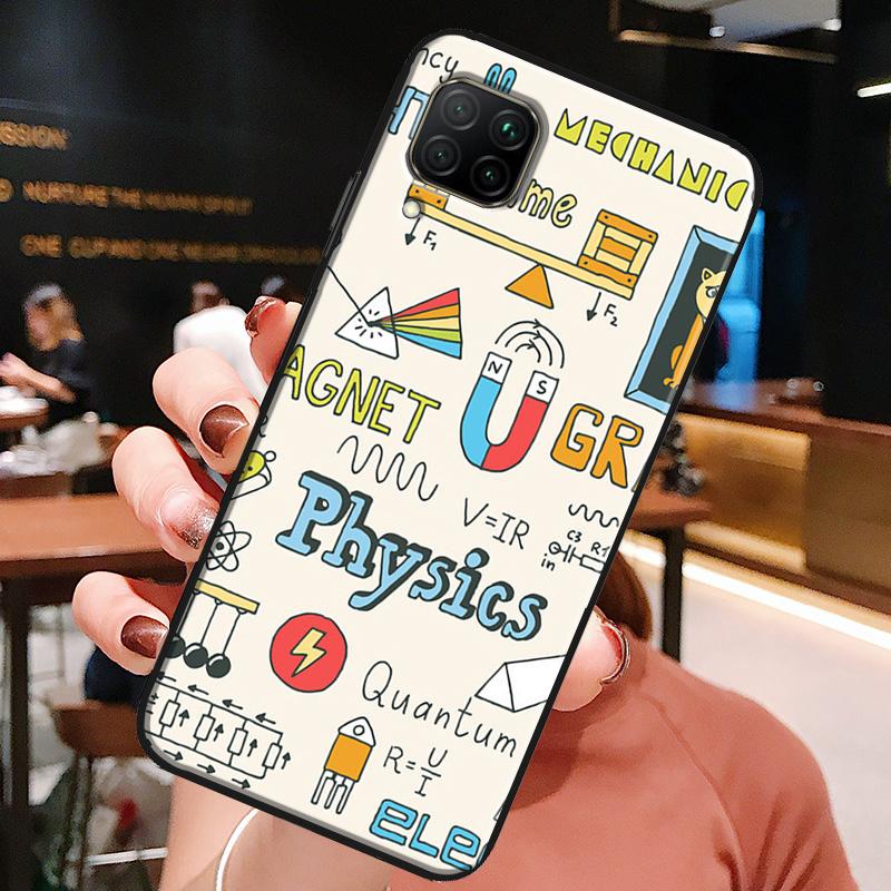 Physics Math Formula Equation For Huawei Honor X8a X7a X9a X8 50 70 90 Lite Magic5 Pro P20 P30 P40 P50 P60 Nova 9 5T Case