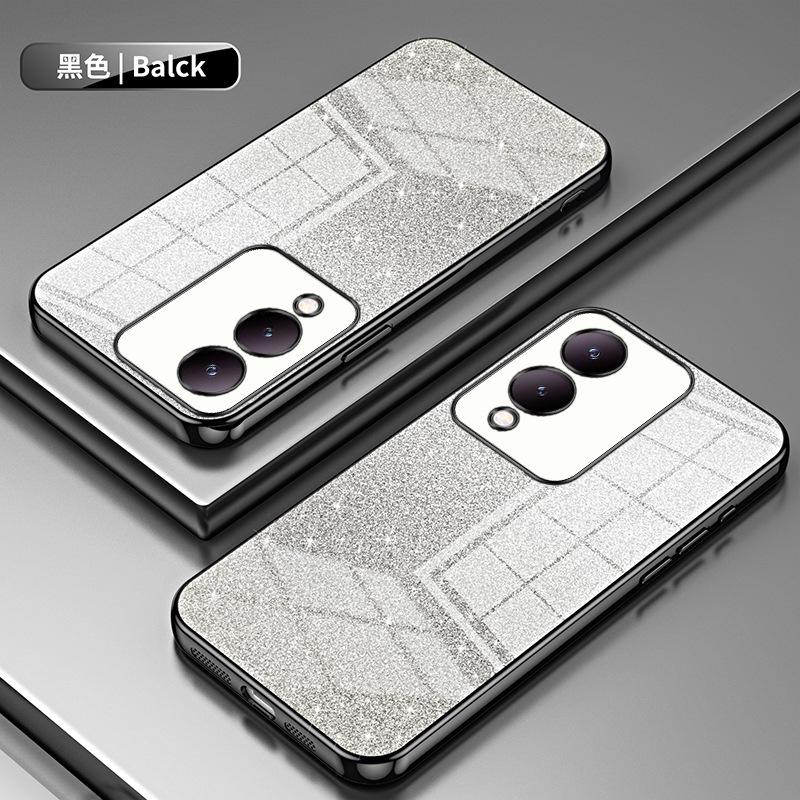 Applicable To VIVO Y200 Electroplated Glitter Mobile Phone Case IQOOZ11Turbo Transparent NEO11 All-inclusive Protective Case