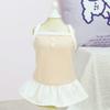 2024 Nové oblečení pro psy Podivná sukně s knoflíkovou ohlávkou Jaro a léto Oblečení pro štěňata Oblečení pro malé a střední psy