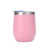 With Lid Insulated Cup 12oz Coffee Cup Travel Mug Stainless Steel Eggshell Cup  Birthday Gift