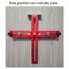 Aluminium Alloy Cabinet Hardware Jig Adjustable Self Centering Adjustable Template Drill Guide for Cabinet Hardware Installation