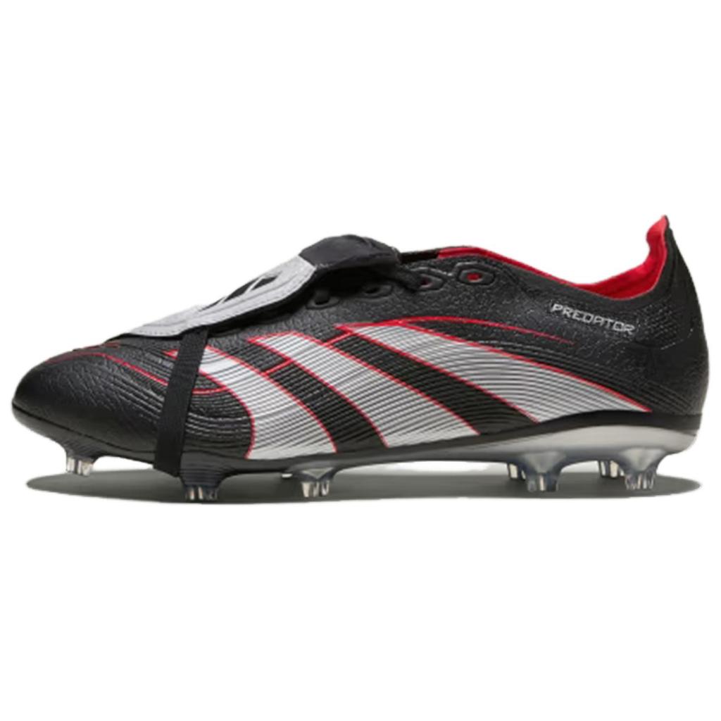 Adidas Predator League Foldover Tongue FG MG BSR Unisex Cleats Black Core-Black Silver-Metallic JR6881