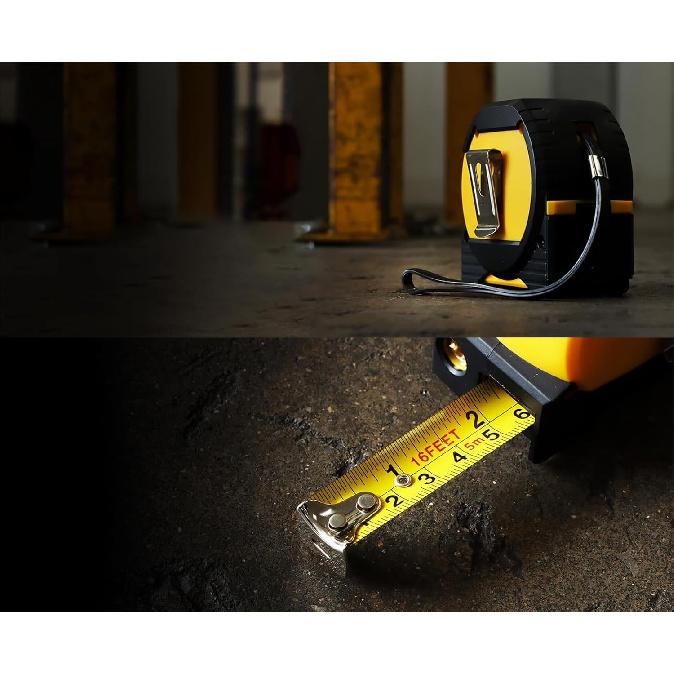 Laser Tape Measure, 3 In 1 Digital Laser Distance Meters with LCD Display & self-Locking Device, 131/ft40m Rechargeable Laser Measurement Tool & 5m