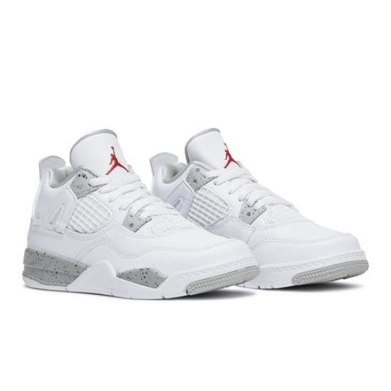 

Air Jordan 4 Retro PS White Oreo Men s BQ7669-100 EU 32 сірий/білий