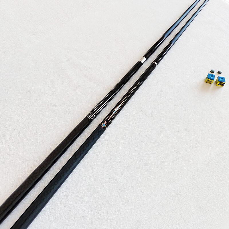 10mm 11.5mm 13mm Carbon Fiber Black Tech Pool Cue Snooker 8-Ball 9-Ball Cue Stick 1/2 Split Billiard Cue Stick