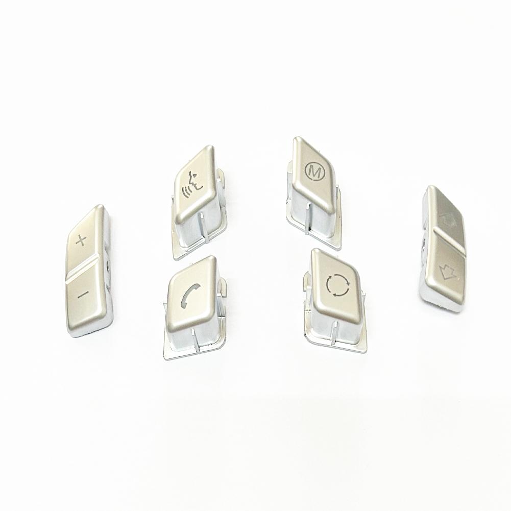 Silver Car Steering Wheel M Button Switch Replacement for BMW 3 Series E90 E92 E93 M3 /1 Series E81 E82 E87 E88 /X1