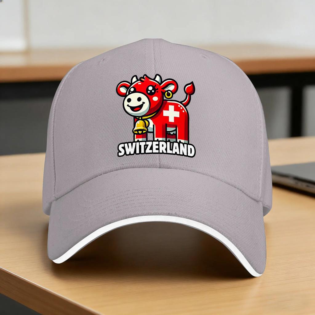 Switzerland Swiss Flag  Casual Baseball Cap Summer  Trucker Hat Adjustable Kpop Rock Cap Unisex Unisex yk Retro Baseball Caps