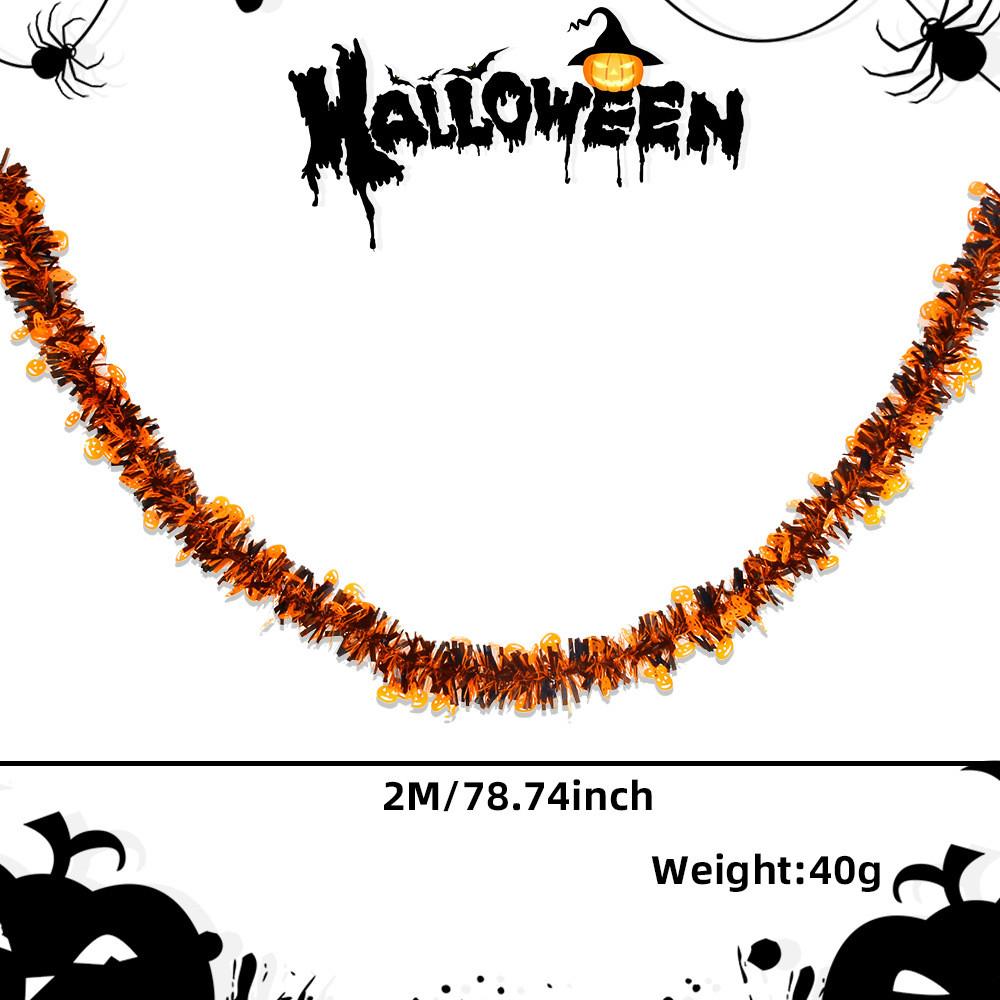 Decoration Halloween Festive Colorful Streamers With Pumpkin Skull Designs Bat