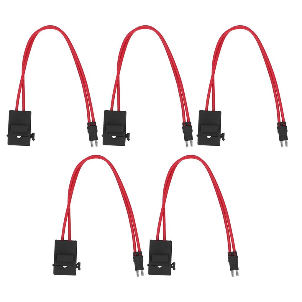 Car Mini Fuse Holder Connector Heavy Duty Wire Extension 20A 16AWG with 5 Fuses