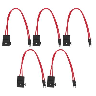 Akozon 5ks Držák pojistek do auta Konektor Mini Heavy Duty Prodloužení vodiče Vozidlo ATM 20A