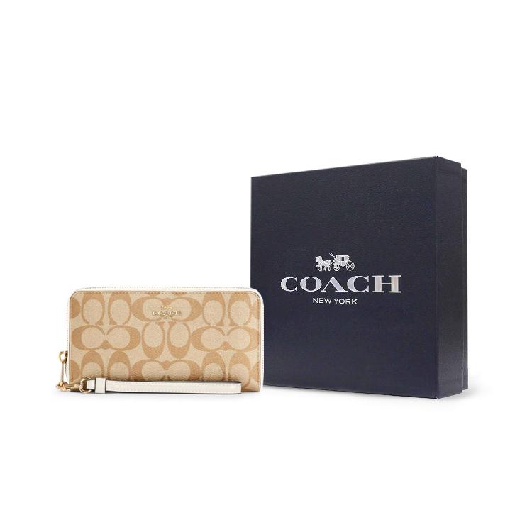 New COACH Zip Around Wallets C4452-IMDQC