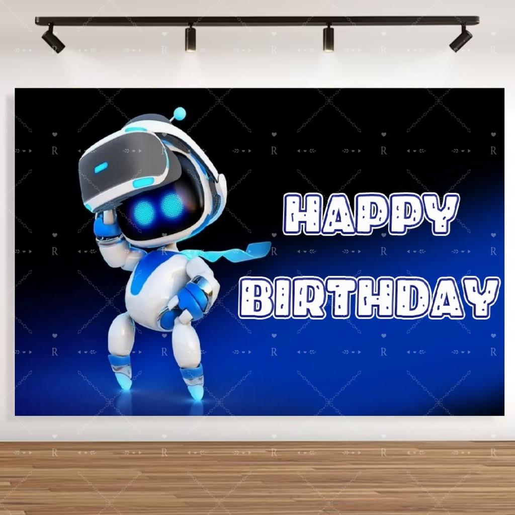 Cartoon ROBOTS Child Birthday Party Decoration Supplies Cup Plate Balloon Tablecloth Banner Photography Background Prop Kid Gift