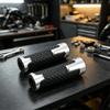 CNC Aluminum Moto Handlebars Grip Rubber Moto Handle Grip  Motorcycle Modification