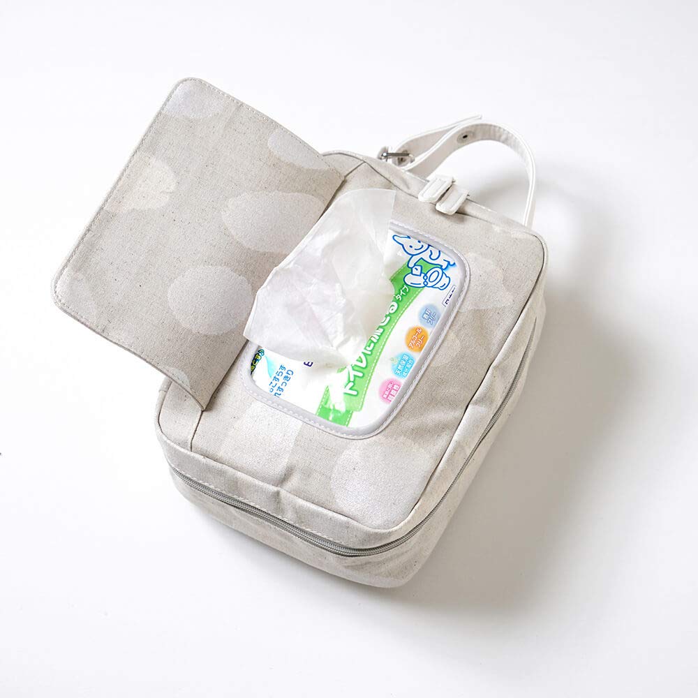Naomi Ito 10mois Diaper Pouch 1 piece 19131011 mère One-Touch (with Flap), Pierre, (x 1)