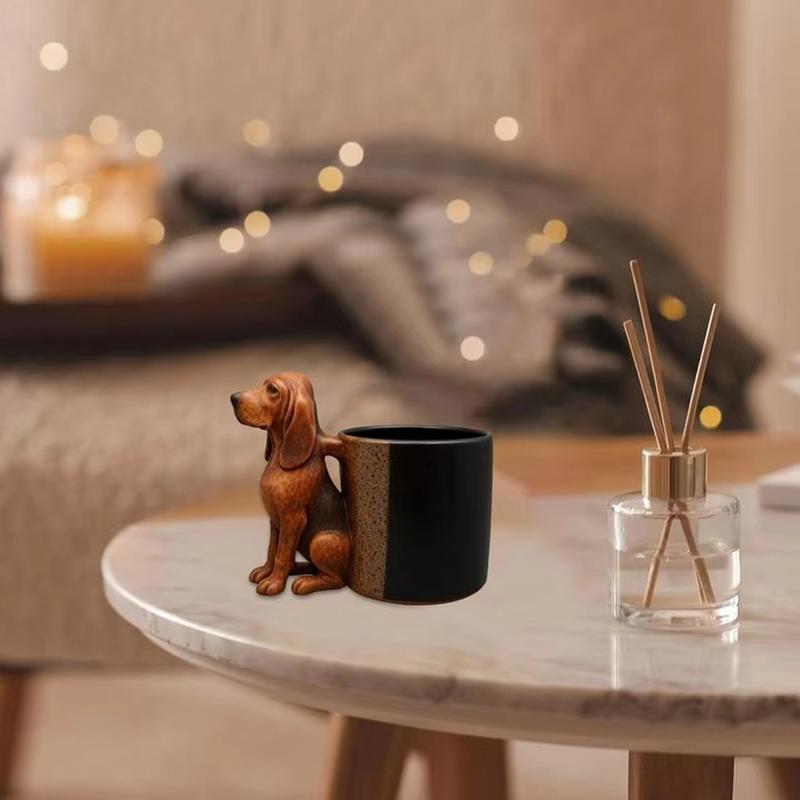 Handmade Dachshund Mug Cute 3D Dachnut Handle Coffee Cup Unique Dog Coffee Mugs Gift For Dogs Owner And Pet Lover Collection