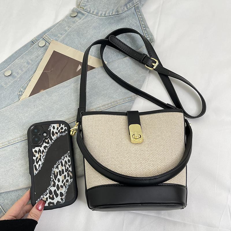 Fashionable Casual Women's Shoulder Bag, Retro Bucket Bag, Fashionable Crossbody Bag, Casual Handbag