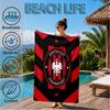 Eintracht Frankfurt Crest Beach Towel, Quick-drying, Easy To Care For, Suitable for Both Fitness and Beach Vacations,Sports Essential