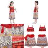 Princess Moana Cosplay Costume Set For Little Girls With Hawaiian Style Features