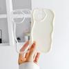 Wavy Mobile Phone Case Apple 16promax Suitable for IPhone 15/14 Cream Shell 13 Anti-fall