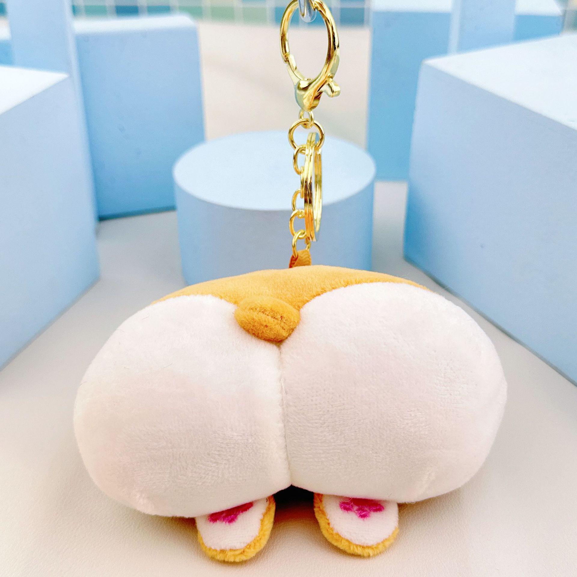 

Брелок-подвеска «Попка корги и кошки» – Веселый и креативный подарок 8cm High