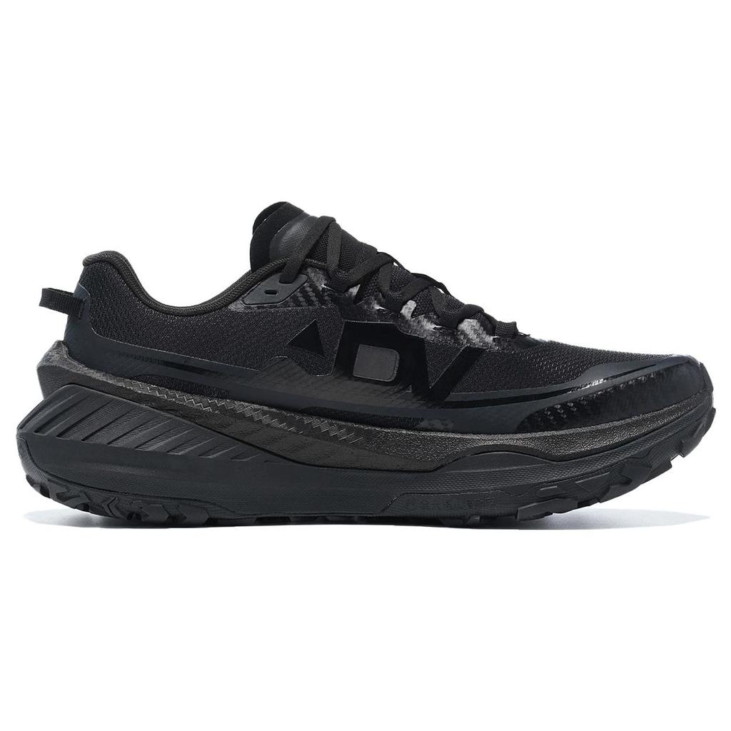Li Ning Comfortable Cushioning, Wear Resistant Low top Casual Running Shoes Men's Black ARNT003-2