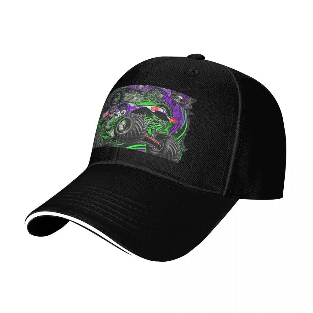 Monster Jam Grave Digger Monster Truck Art Fans Baseball Cap Bobble Hat Rave Beach Outing Hat Men Women's Beach Visor Men's