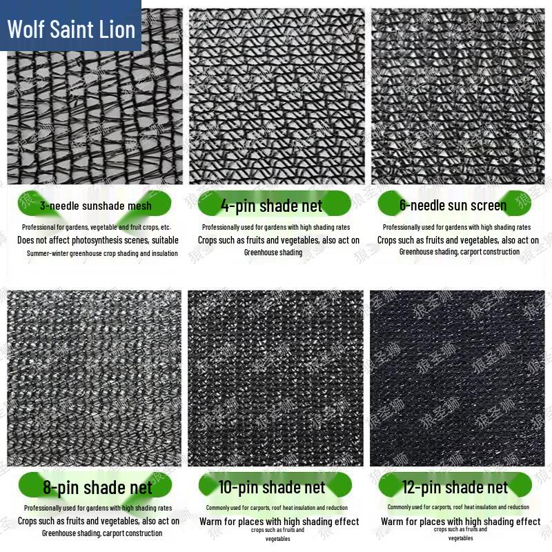 LangShengShi Heavy-Duty Black Sunshade Netting for Greenhouse and Outdoor Use