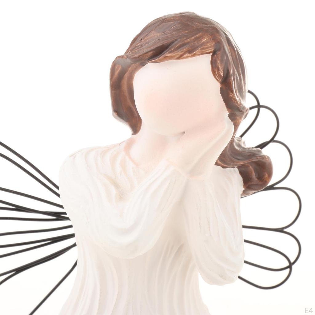 Handmålad Figur Systerfigur Bordscenterpunkt Skrivbordsutsmyckning Gåvor för Öppen spis