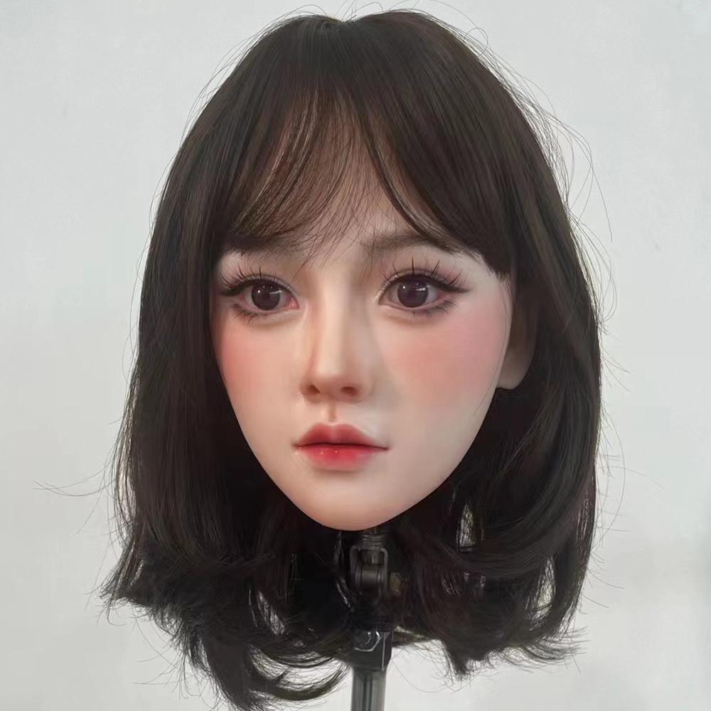 100% Silicone Head Standard Wig Suitable for 130-180CM Sex Doll Body 2 Connection Methods GJ-002