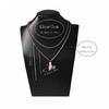 Modern Asymmetric Chain and Pin Pendant Necklace Adjustable Length Neckchain Elegant Jewelry  for Casual Outfits