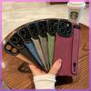 Suitable for Apple 16promax Phone Case, Simple 14, IPhone 15/12 Wristband, 13, Fully Wrapped Anti-drop Leather Case