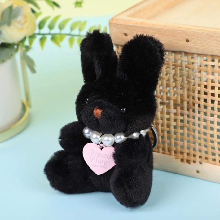 Adorable Lint Toy Keychain Little Rabbit Pendant Key Chain Jewelry for Girl Kid