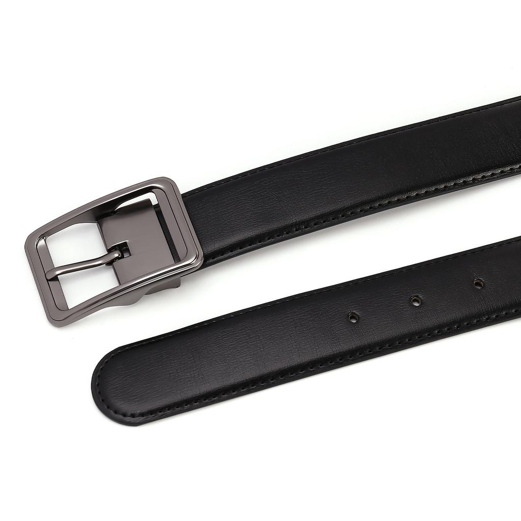 Japanese Buckle Belt Men'S Leather Casual Two-Layer Cowhide Belt Men'S High-End Men'S Belt