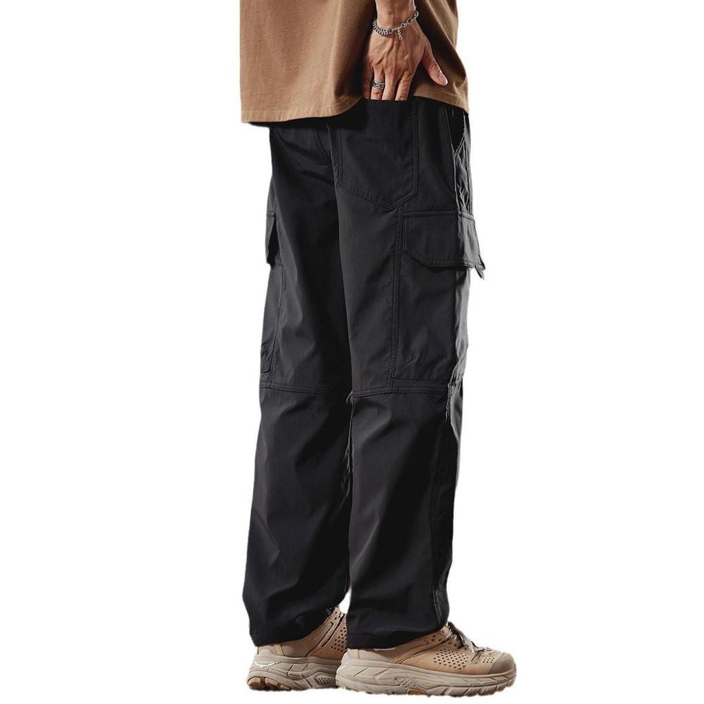 Shanggu Men's Retro Waterproof Extended Casual Pants for Autumn and Winter