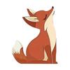 1 Set Wooden Fox Door Corner Decoration Mother Little Fox Door Frame Sign Forest Animal Front Door Edge Topper Sitter Ornament